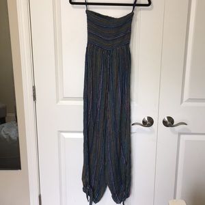 Green and blue boho jumper